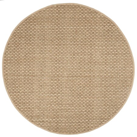 Safavieh Natural Fiber 6 ft. Round Area Rug - Natural and Beige NF118A-6R